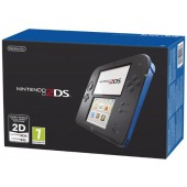 Nintendo 2DS noir / bleu + New Super Mario Bros 2
