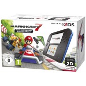 Nintendo 2DS noir / bleu + Mario Kart 7 Préinstallé