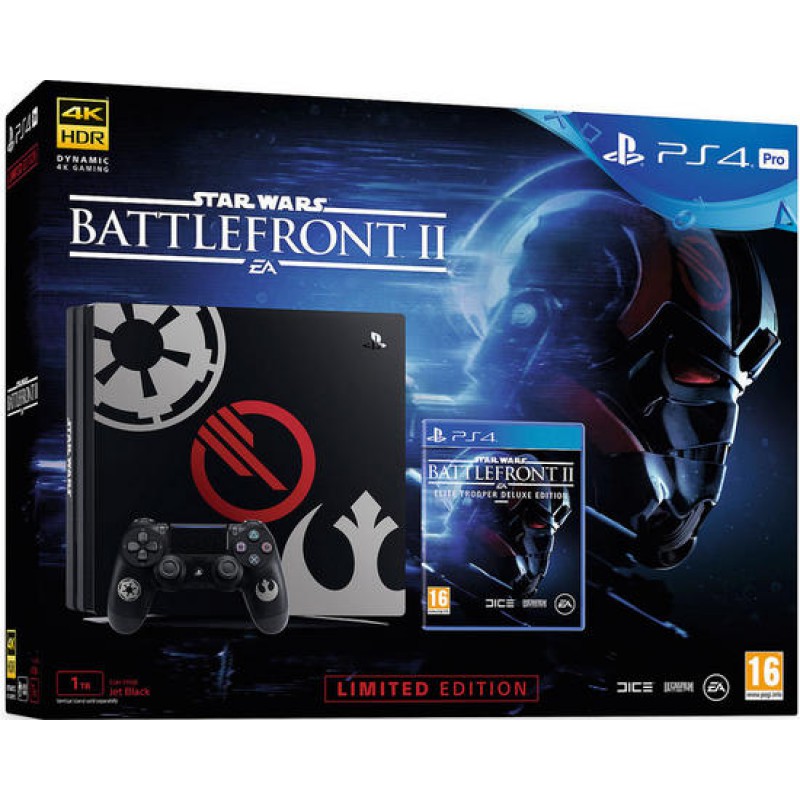 PACK PS4 PRO 1To Noire + STAR WARS BF II (Exclusivite MICROMANIA) PS4