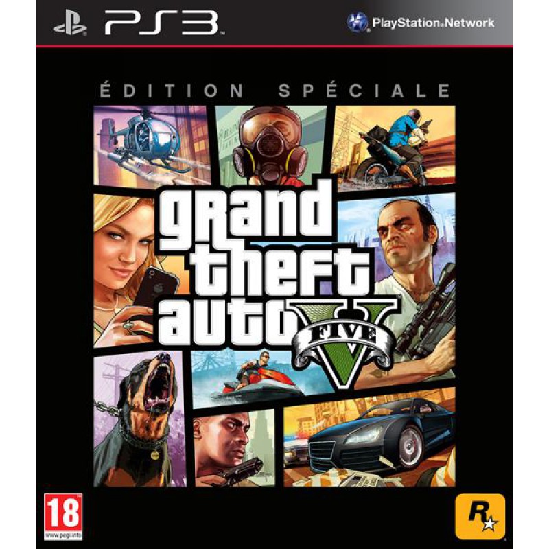 Grand Theft Auto V (gta) Edition Spéciale Exclusivité Micromania sur PS3, tous les jeux