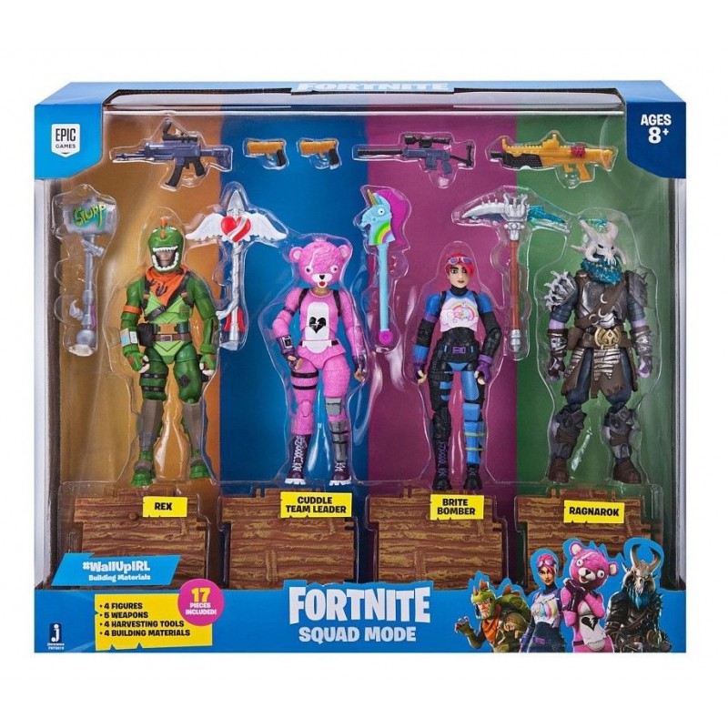 image du jeu figurine fortnite pack 4 persos core figurines squad mode sur - jeu de ds fortnite