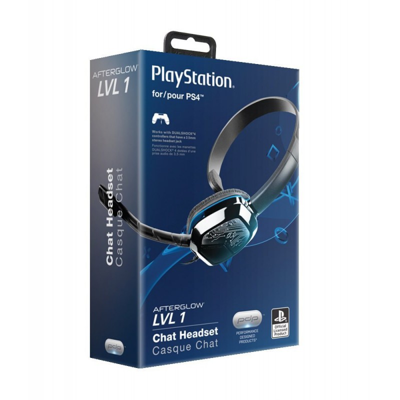 Casque Mono Afterglow Lvl1 Noir Ps4 Ps4