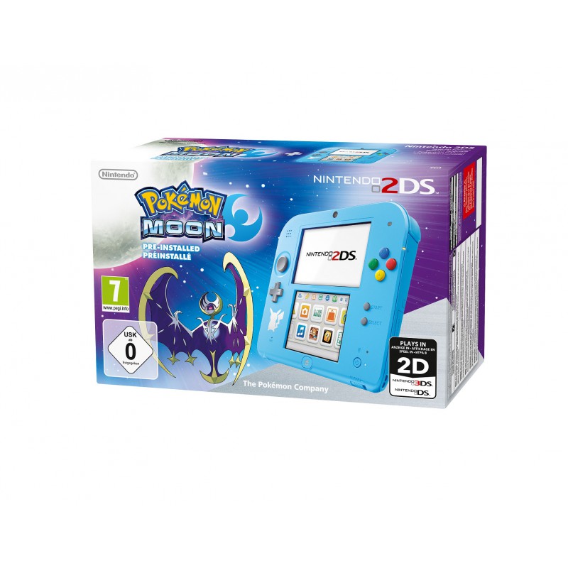 NINTENDO 2DS Bleue POKEMON Lune Préinstallé - 3DS