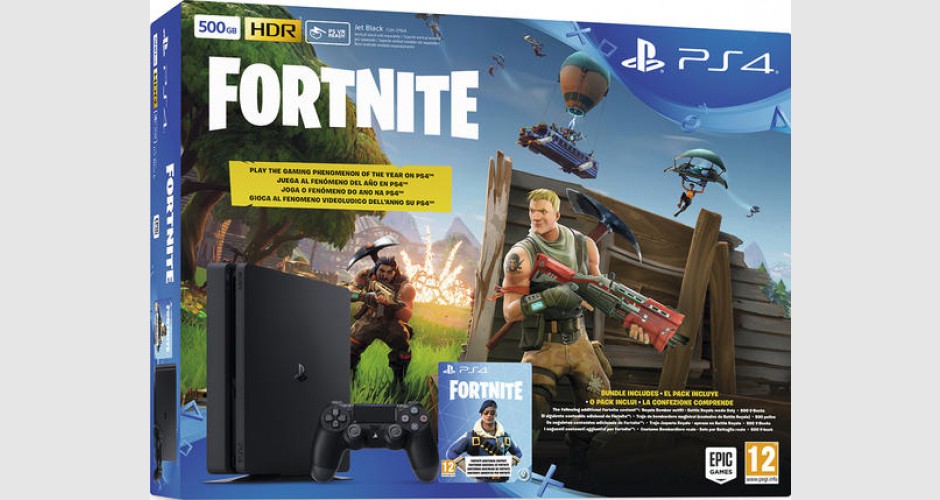 Pack Ps4 Slim 500 Go Noire Fortnite Battle Royal Ps4 - 1