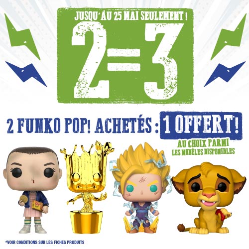 2 Toy pop achetés = le 3ème offert