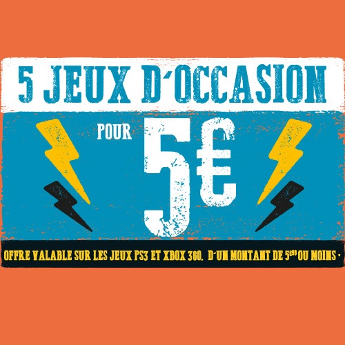 5 jeux = 5€ !*