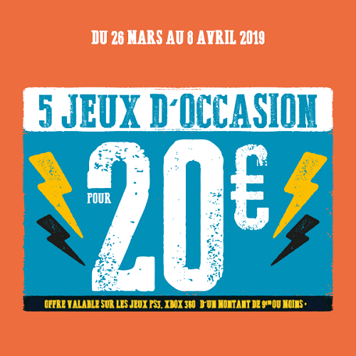 5 jeux PS3 et X360 dont le prix maximum est de 9,99€ pour 20 euros seulement !