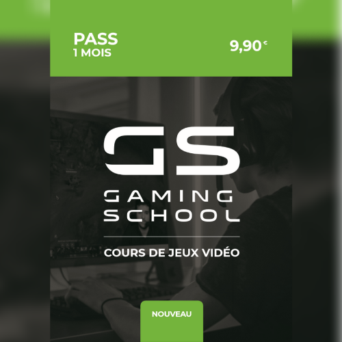 abonnement 1 mois à la Gaming School est offert